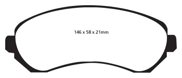 EBC Greenstuff 6000 Bremsbeläge DP61628 für Buick Rendezvous  3.4 vorne