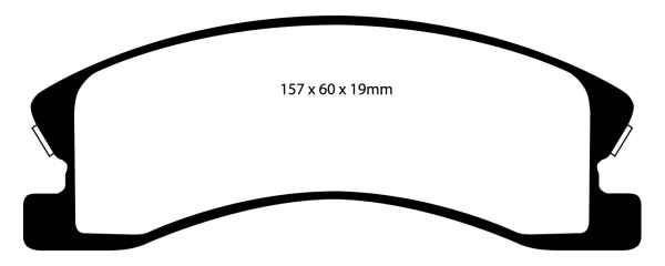 EBC Blackstuff Bremsbeläge DP1664 für Jeep Grand Cherokee 2 WJ, WG 4.7 V8 vorne