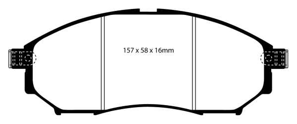 EBC Yellowstuff Bremsbeläge DP41671R für Nissan Qashqai J10, JJ10 2.0 dCi Allrad vorne