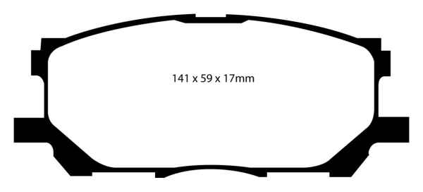 EBC Greenstuff 6000 Bremsbeläge DP61681 für Lexus RX (2)  300 vorne