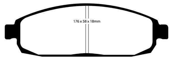 EBC Yellowstuff Bremsbeläge DP41732R für Jeep Commander XK 3.7 V6 vorne