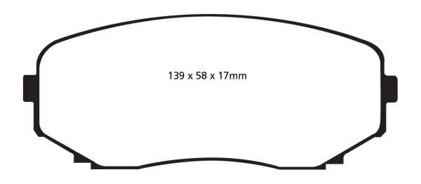 EBC Greenstuff 2000 Bremsbeläge DP21794 für Lincoln MKX  3.5 vorne