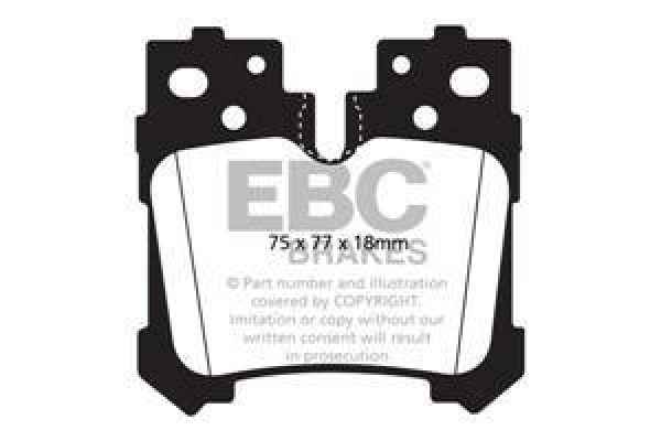 EBC Blackstuff Bremsbeläge DP1812 für Land Rover Range Rover 5 L551 500h (GVF50_) hinten