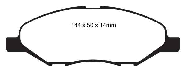 EBC Greenstuff 2000 Bremsbeläge DP21832 für Nissan Tiida C11X 1.8 vorne