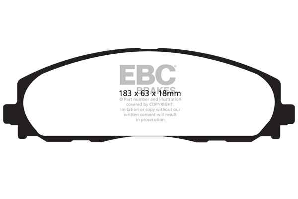 EBC Yellowstuff Bremsbeläge DP41888R für Chrysler GRAND VOYAGER V (RT) RT 3.3 vorne