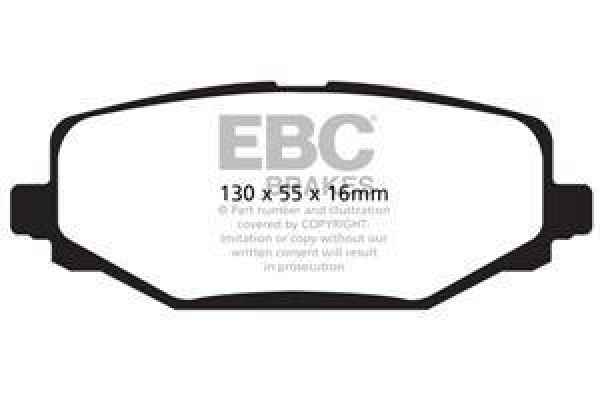 EBC Yellowstuff Bremsbeläge DP41889R für Chrysler GRAND VOYAGER V (RT) RT 3.3 hinten