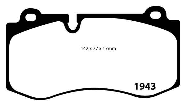 EBC Yellowstuff Bremsbeläge DP41943R für Mercedes-Benz S-Klasse W221 S 500 4-matic vorne