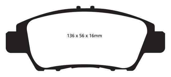 EBC Blackstuff Bremsbeläge DPX2041 für Honda Insight 2  1.3 Hybrid vorne