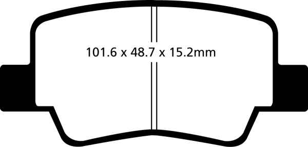 EBC Greenstuff 2000 Bremsbeläge DP22051 für Toyota Verso _AUR2_, _ZGR2_ 2.2 D-4D hinten