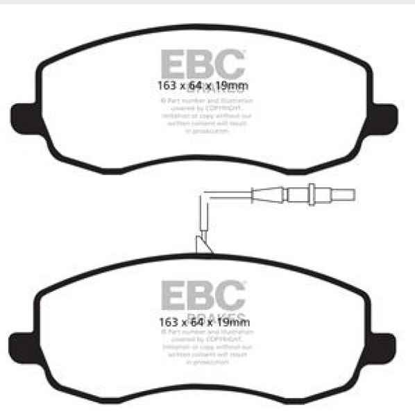 EBC Blackstuff Bremsbeläge DPX2062 für Peugeot 807 E 2.2 Hdi vorne