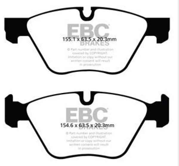 EBC Redstuff Bremsbeläge DP32088C für BMW 5 F11 518 d vorne