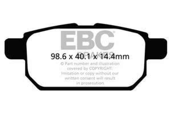 EBC Yellowstuff Bremsbeläge DP42120R für Suzuki Swift 5 AZ 1.4 Sport (A2L414) hinten