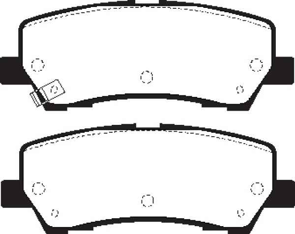 EBC Redstuff Bremsbeläge DP33043C für Ford (USA) Mustang 6  3.7 (Performance Package) hinten