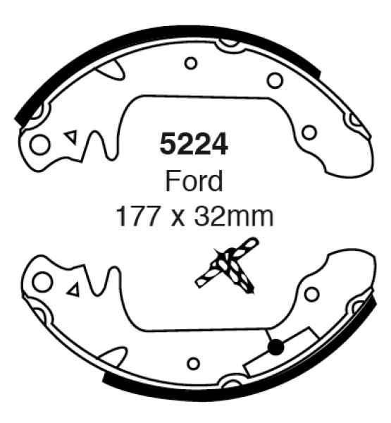 EBC Premium Bremsbacken 5224 für Ford F-150  0.9 hinten