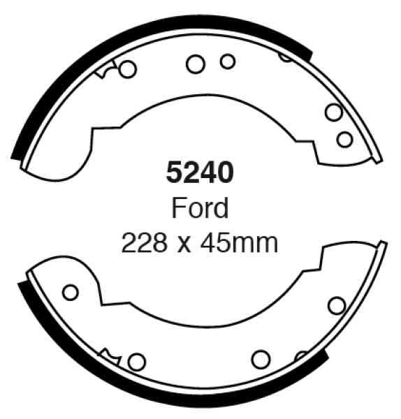 EBC Premium Bremsbacken 5240 für MG MGR V8  3.9 hinten