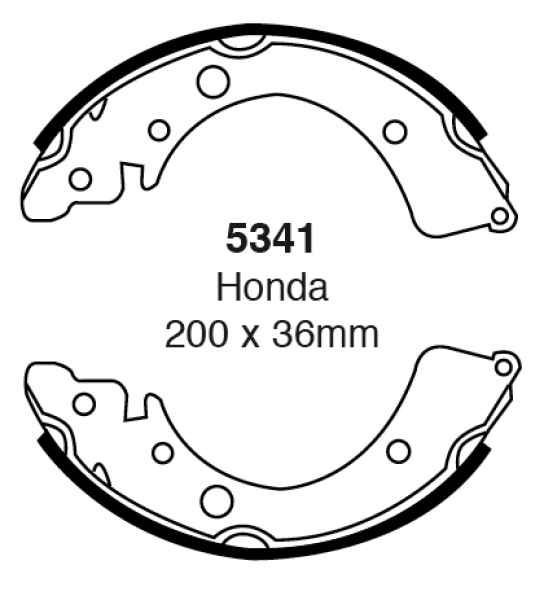 EBC Premium Bremsbacken 5341 für Honda Accord 2 AC, AD 1.8 EX hinten