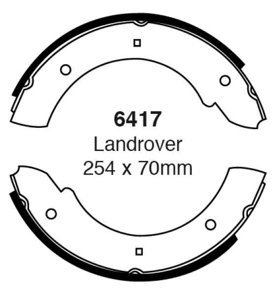 EBC Premium Bremsbacken 6417 für Land Rover Discovery 1 LJ,LG 2.5 D 4x4