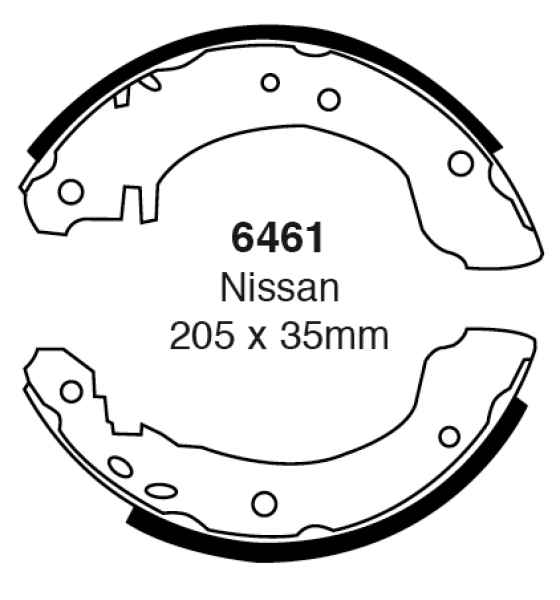 EBC Premium Bremsbacken 6461 für Nissan Primera 1 P10 2.0i hinten