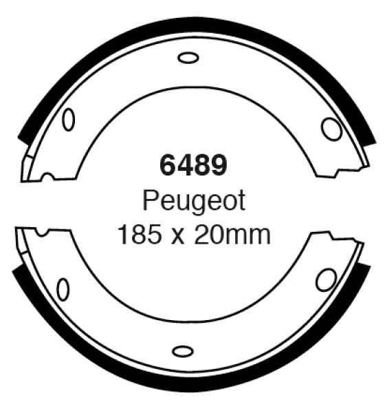 EBC Premium Bremsbacken 6489 für Peugeot 605 6B 2.0