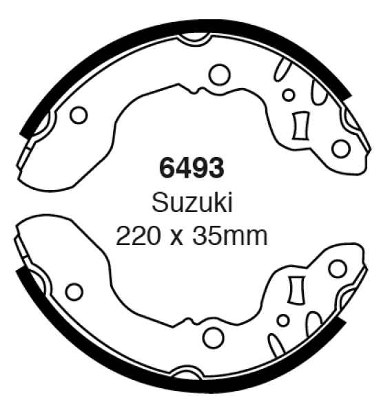 EBC Premium Bremsbacken 6493 für Suzuki X-90 EL 1.6i 16V hinten