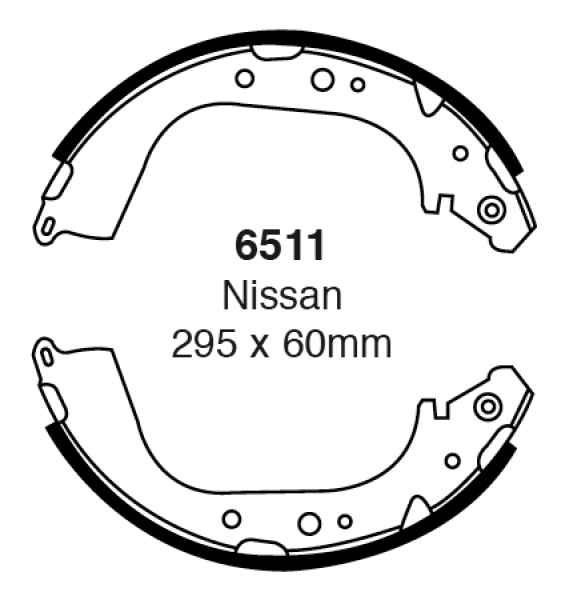 EBC Premium Bremsbacken 6511 für Nissan Patrol W260 2.8 TD hinten