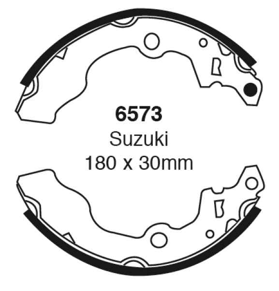 EBC Premium Bremsbacken 6573 für Suzuki Alto 4 FF 1.1 hinten