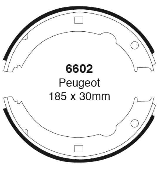 EBC Premium Bremsbacken 6602 für Peugeot 607 9D, 9U 2.2 HDi