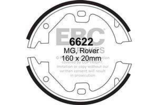 EBC Premium Bremsbacken 6622 für MG MG ZT  2.0 CDTi