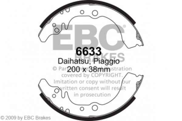 EBC Premium Bremsbacken 6633 für Daihatsu Gran Move G3 1.6 16V