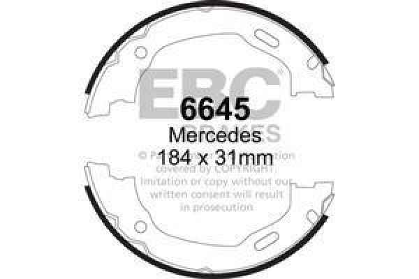 EBC Premium Bremsbacken 6645 für Mercedes-Benz M-Klasse W163 ML 350