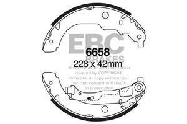 EBC Premium Bremsbacken 6658 für Peugeot 207  1.4 hinten