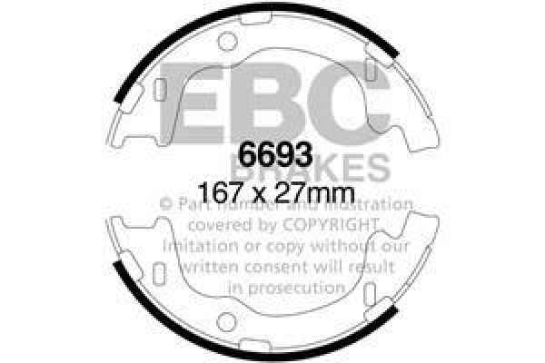 EBC Premium Handbremsbacken 6693 für Hyundai i30 FD 1.4