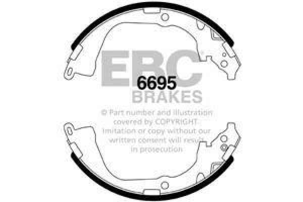 EBC Premium Bremsbacken 6695 für VW Amarok  2.0 BiTDI hinten