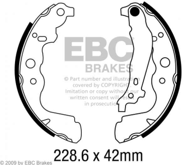 EBC Premium Bremsbacken 6699 für Renault Captur J5_, H5_ 1.2 TCe 120